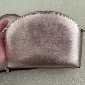 Kate Spade rose gold metallic purse